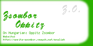 zsombor oppitz business card